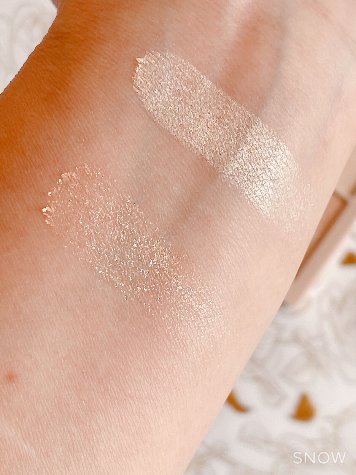 N&D パールハイライト/aZTK/パウダーハイライトを使ったクチコミ（2枚目）