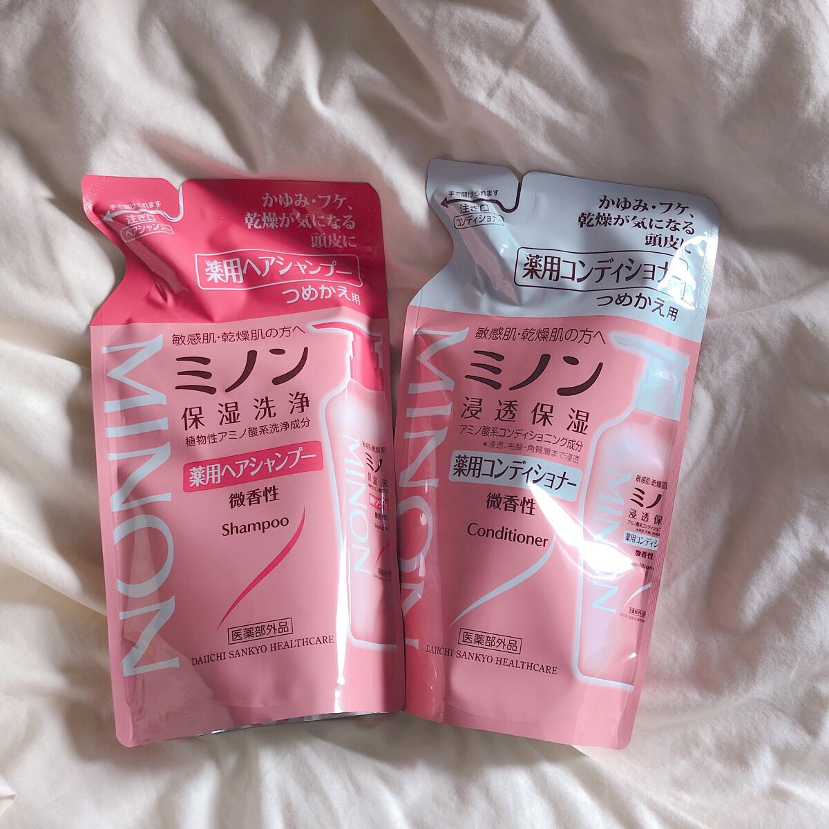 ミノン薬用ヘアシャンプー/薬用コンディショナー/ミノン/市販シャンプーを使ったクチコミ(1枚目)