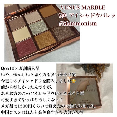 VenusMarble 9色アイシャドウパレット/Venus Marble/アイシャドウパレットを使ったクチコミ（2枚目）
