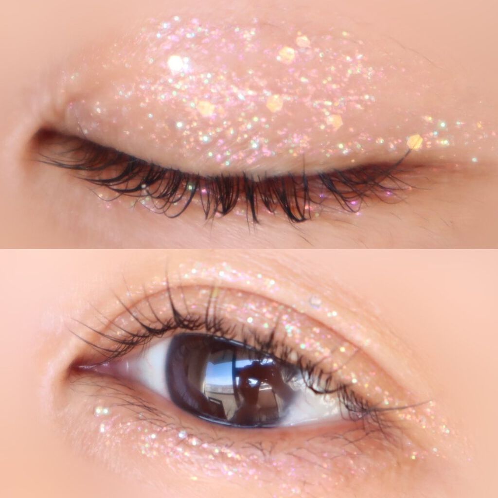 スターリット リキッドグリッター/dasique/メイクアップを使ったクチコミ(4枚目)