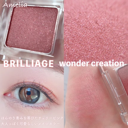 ワンダークリエイション /ブリリアージュ/単色アイシャドウを使ったクチコミ(3枚目)