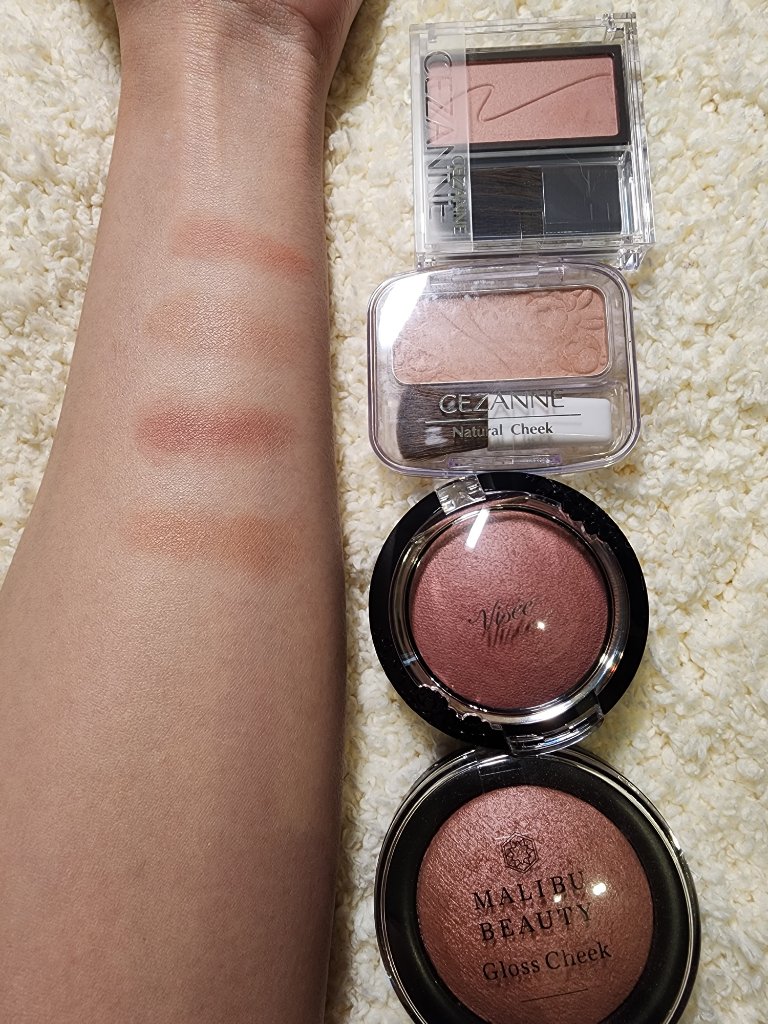 チークブラッシュ/CEZANNE/パウダーチークを使ったクチコミ（3枚目）