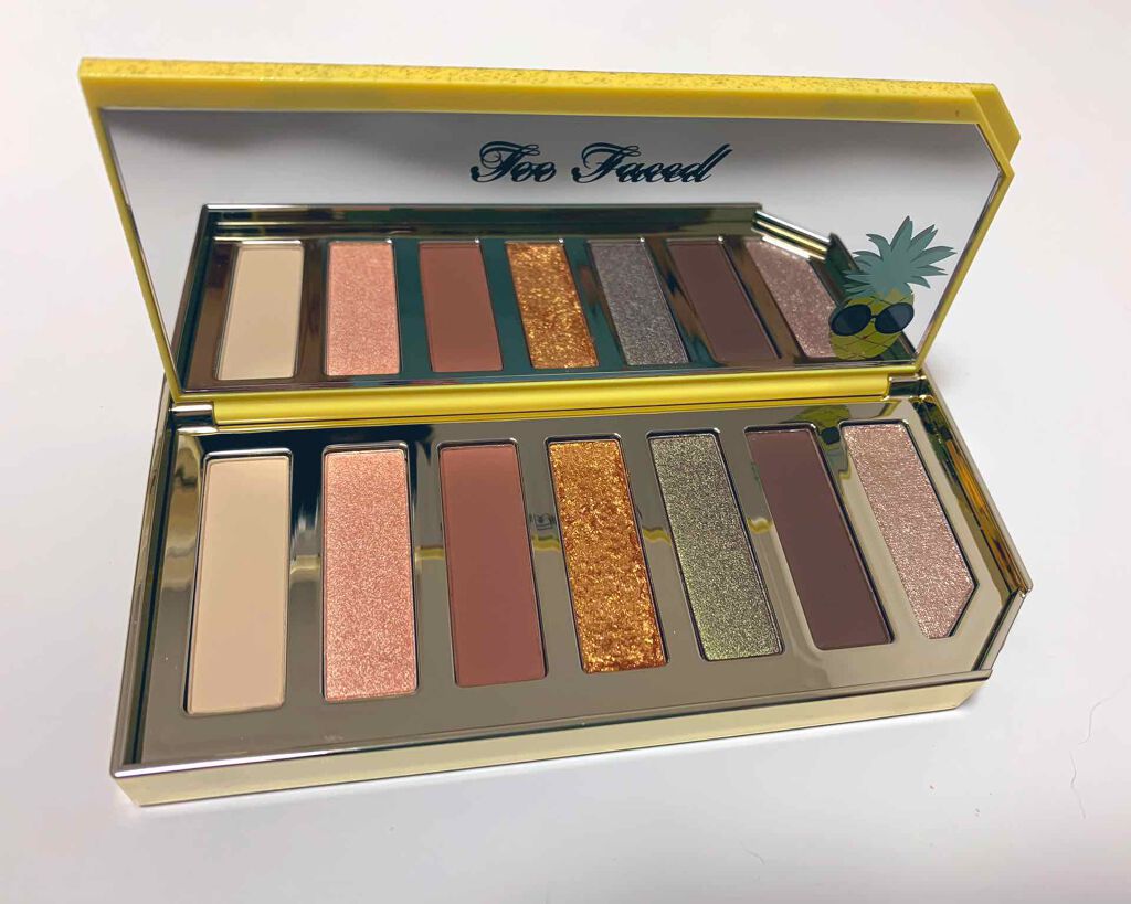 スパークリング パイナップル アイシャドウ パレット/Too Faced/アイシャドウパレットを使ったクチコミ（2枚目）
