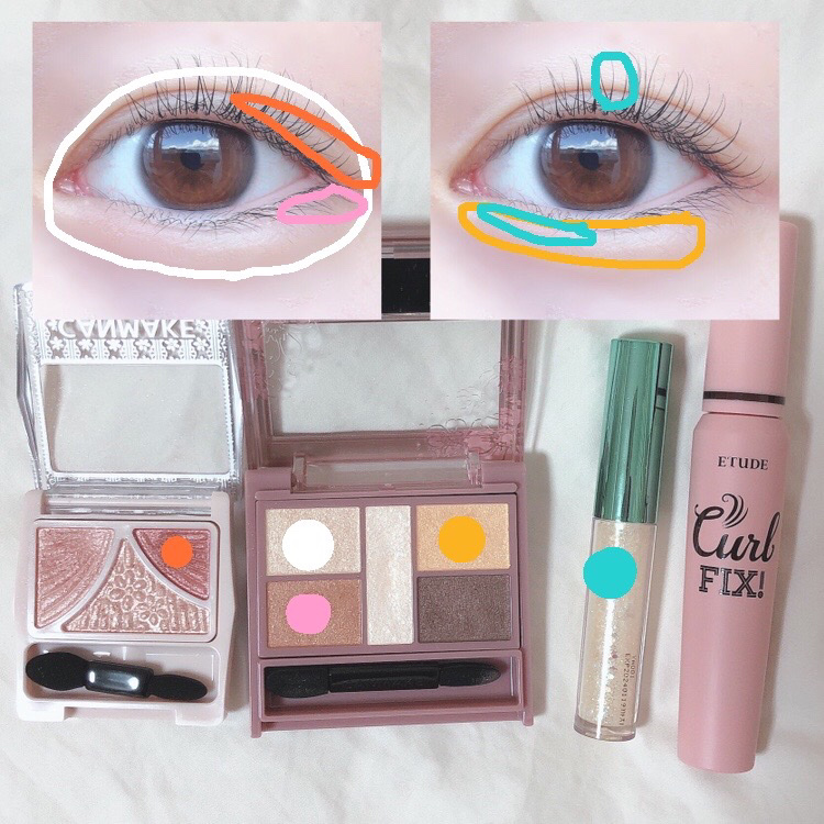 ジューシーピュアアイズ/キャンメイク/アイシャドウパレットを使ったクチコミ（3枚目）