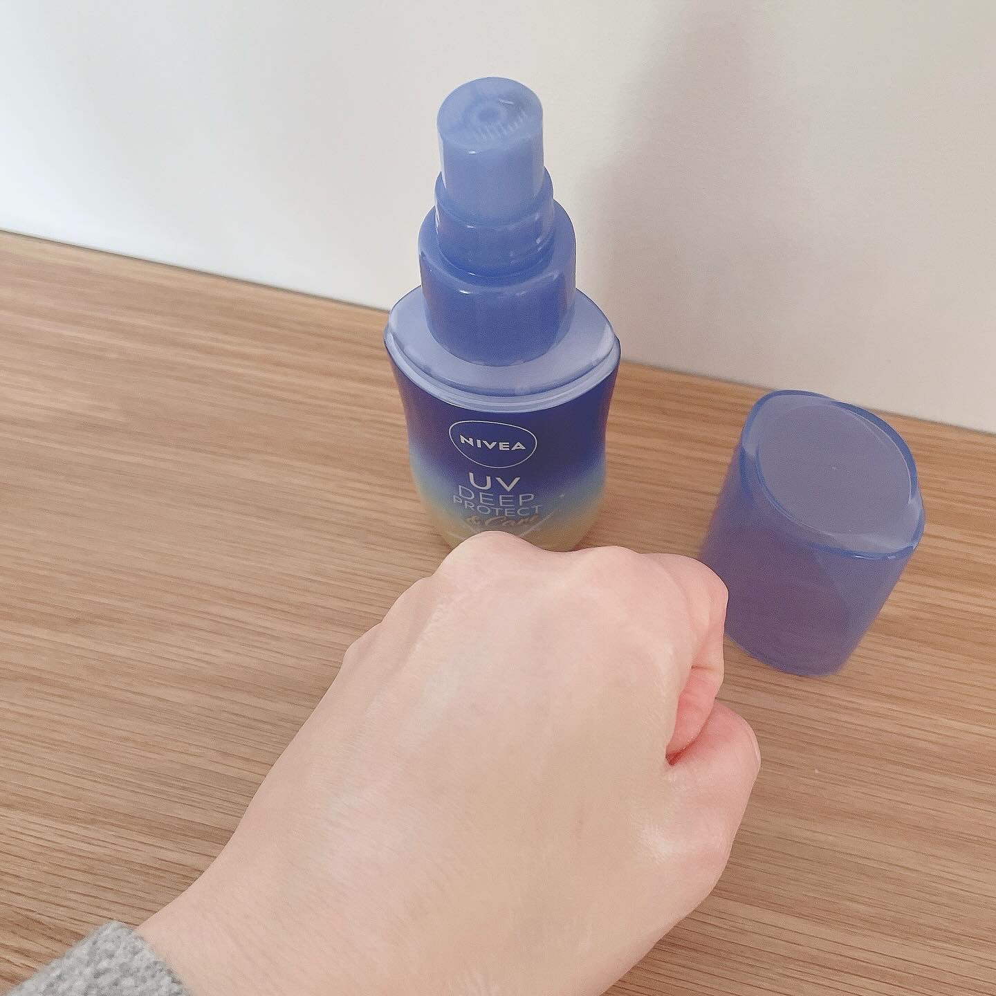 ニベアUV ディーププロテクト＆ケア ミルクミスト/ニベア/日焼け止めミスト・スプレーを使ったクチコミ（3枚目）