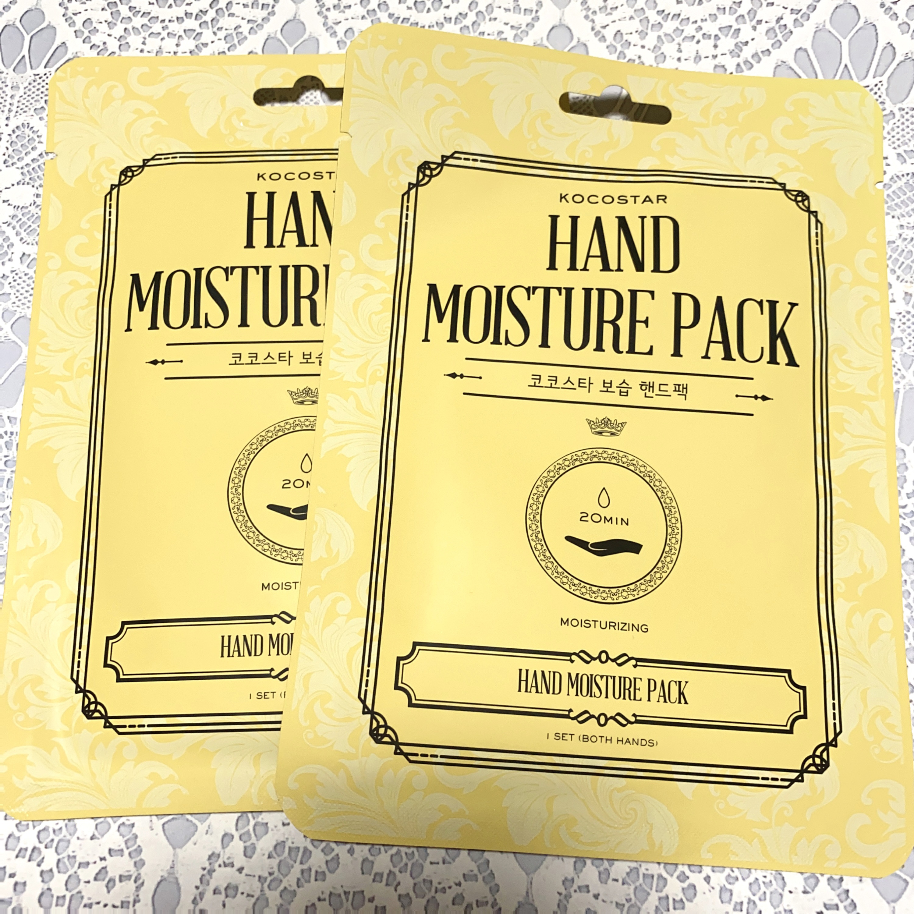 ハンドモイスチャーパック イエローレモン/KOCOSTAR(ココスター)/ハンドクリームを使ったクチコミ（2枚目）