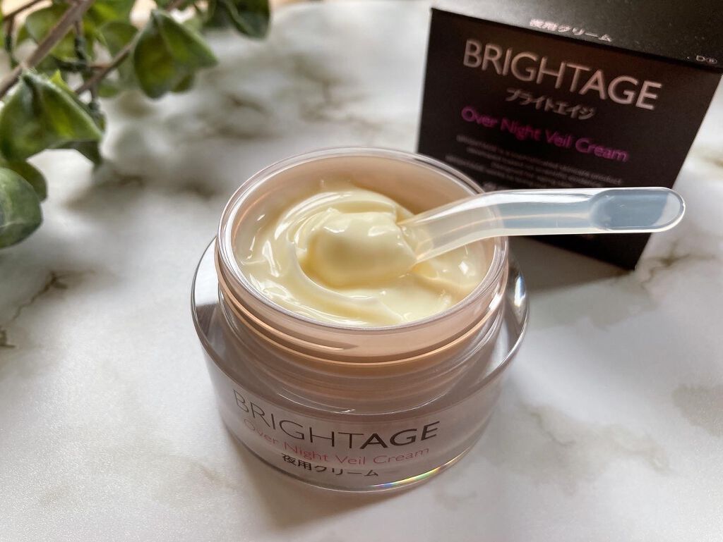 オーバーナイト ヴェールクリーム/BRIGHTAGE/フェイスクリームを使ったクチコミ(2枚目)