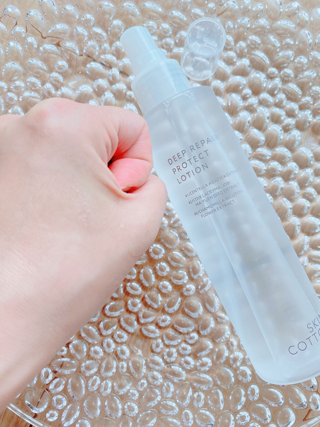濃厚リペア プロテクトローション/スキンコットン/ミスト状化粧水を使ったクチコミ(3枚目)