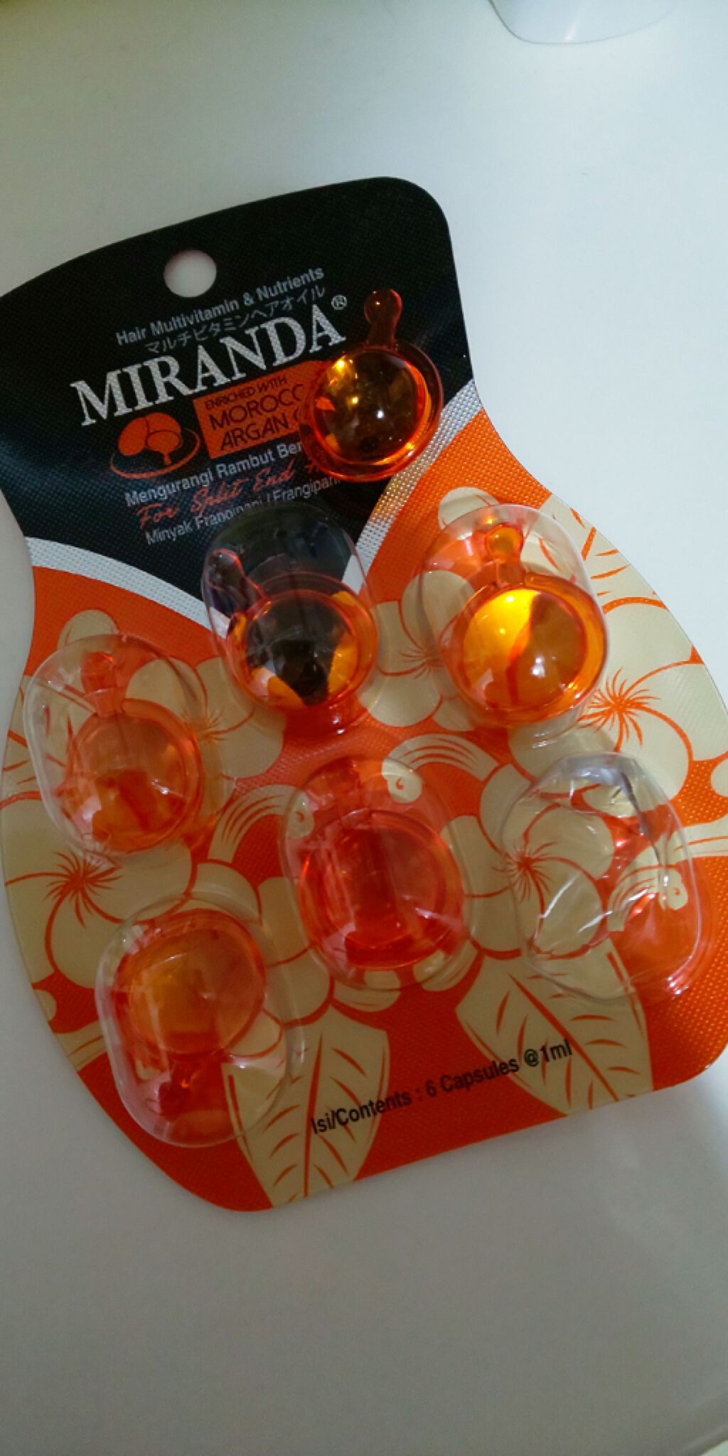 ヘアビタミン バリスタイルヘアオイル/MIRANDA/ヘアオイルを使ったクチコミ(1枚目)
