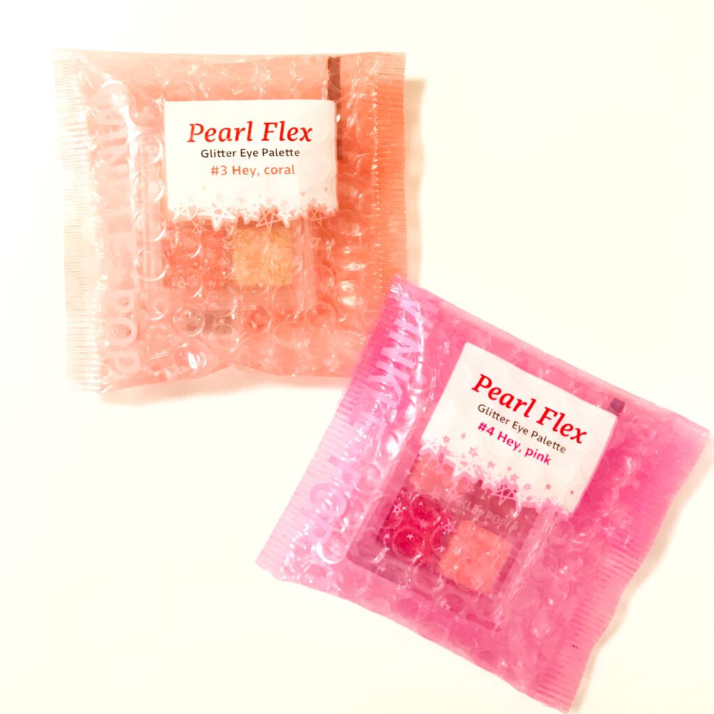 TWINKLE POP Pearl Flex Glitter Eye Palette ヘイ、コーラル/CLIO/アイシャドウパレットを使ったクチコミ（2枚目）