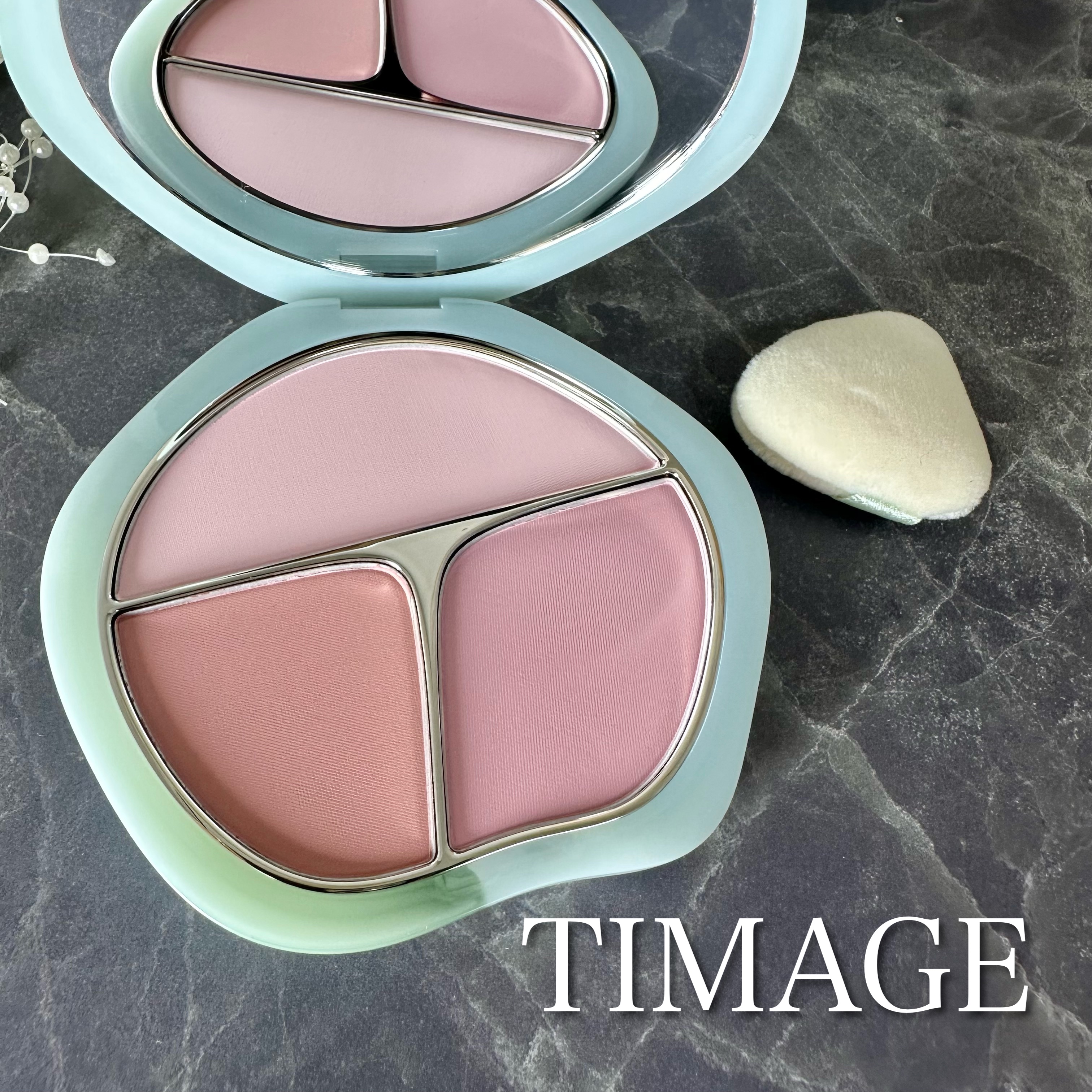 TIMAGE  3色チークパレット/TIMAGE/パウダーチークを使ったクチコミ（1枚目）