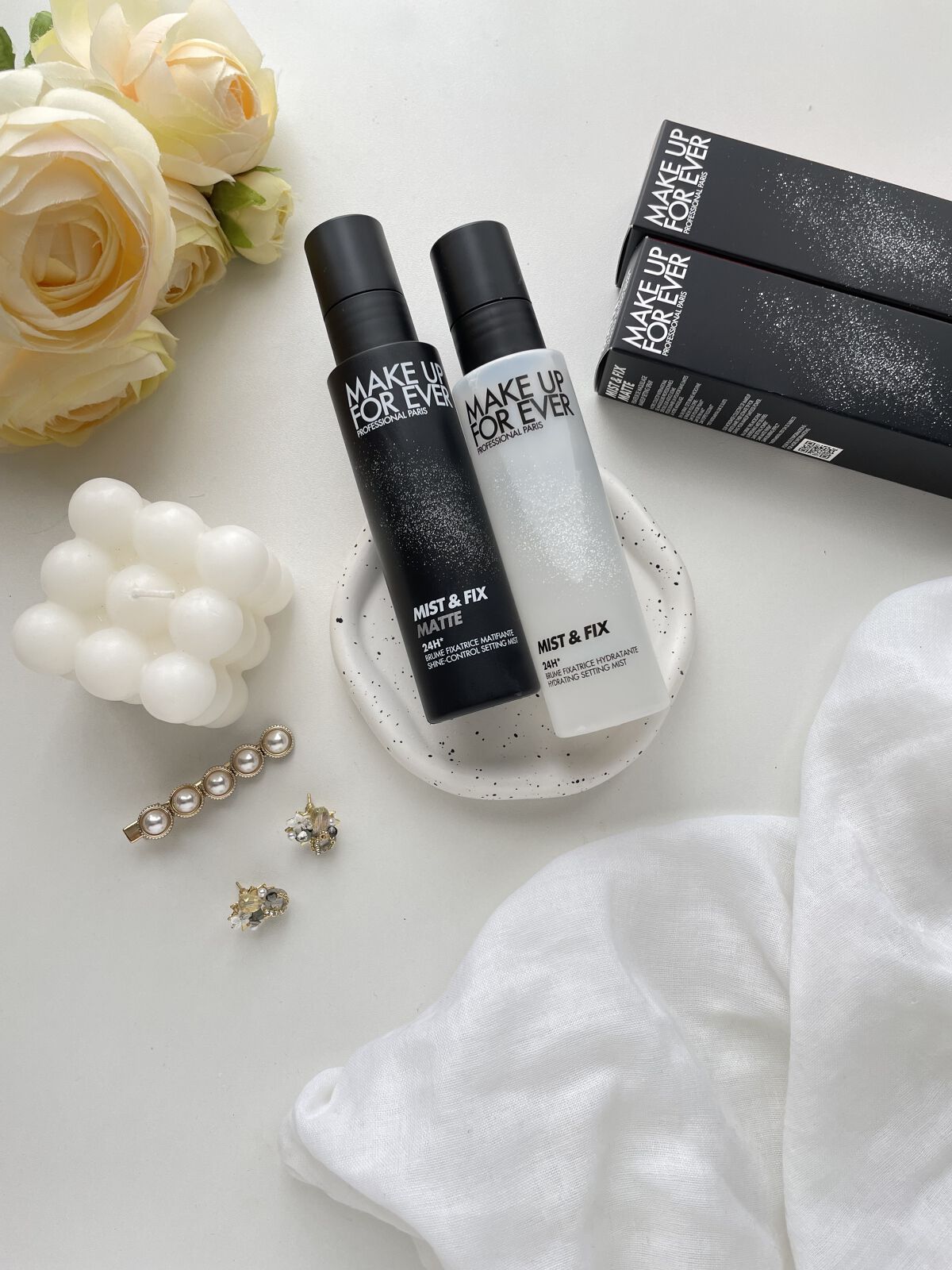 ミスト＆フィックス マット 100ml/MAKE UP FOR EVER/ミスト状化粧水を使ったクチコミ（1枚目）