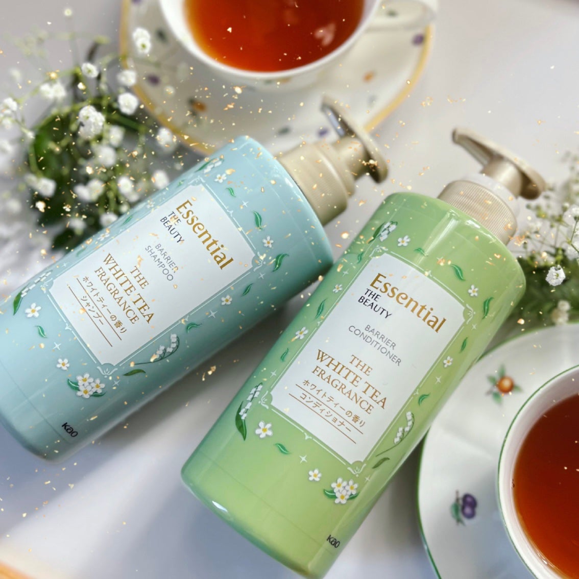 エッセンシャル ザビューティ 髪のキメ美容ウォータートリートメント ホワイトティーの香り/エッセンシャル/アウトバストリートメントを使ったクチコミ(2枚目)