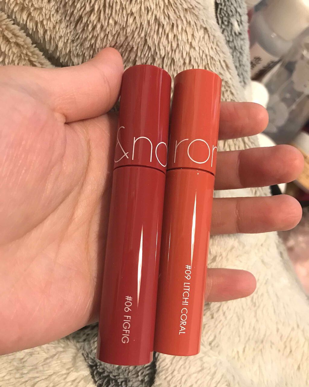 ジューシーラスティングティント/rom&nd/リップティントを使ったクチコミ(1枚目)