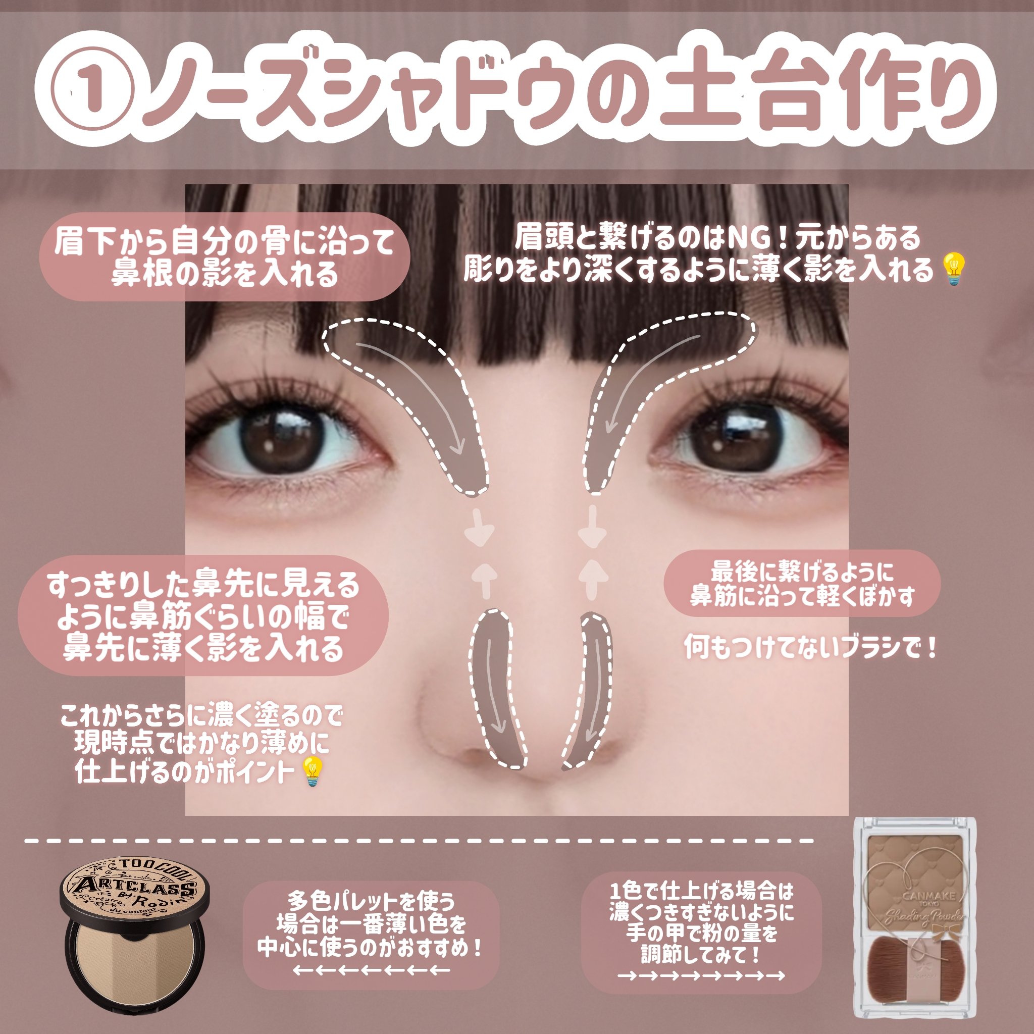 シェーディングパウダー/キャンメイク/シェーディングを使ったクチコミ（3枚目）