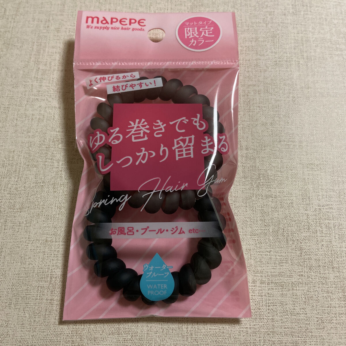 スプリングヘアゴム2P/マペペ/ヘアアクセサリーを使ったクチコミ（1枚目）