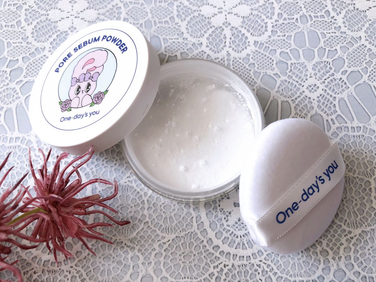 ポアセバムパウダー/One-day's you/ルースパウダーを使ったクチコミ（2枚目）
