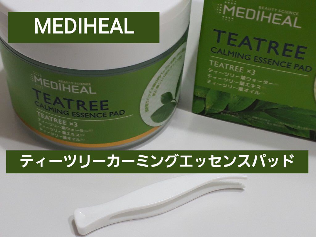 ティーツリーカーミングエッセンスパッド/MEDIHEAL/トナーパッドを使ったクチコミ（1枚目）
