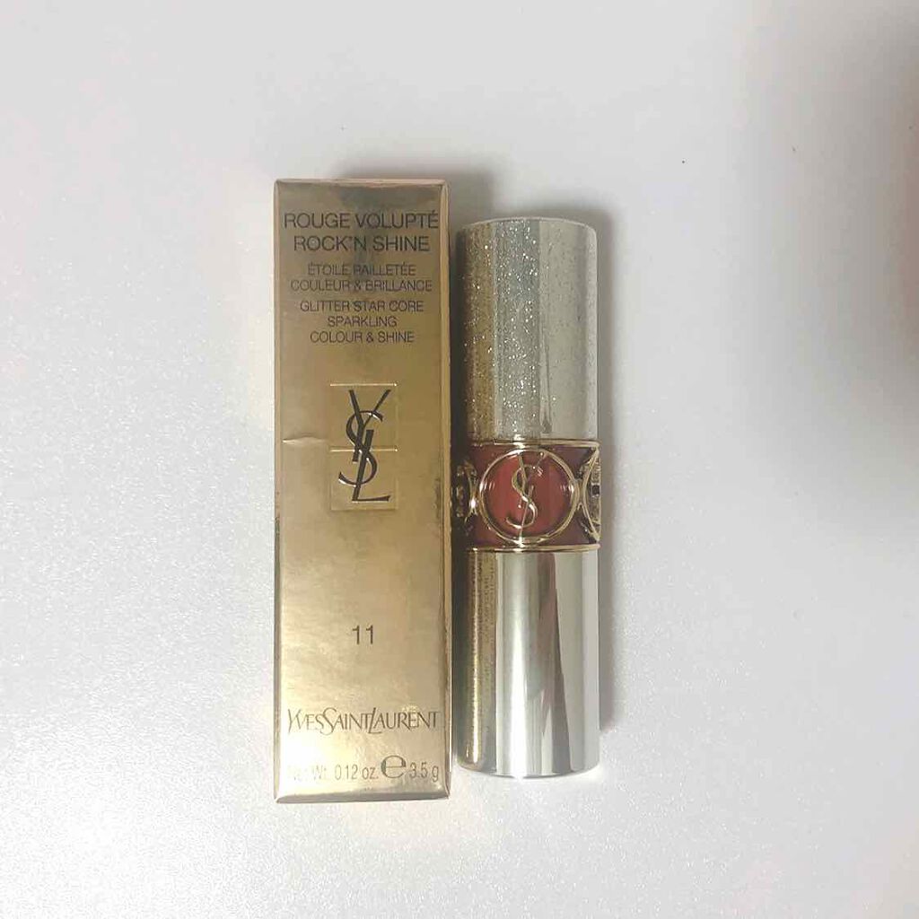 ルージュ ヴォリュプテ ロックシャイン/YVES SAINT LAURENT BEAUTE/口紅を使ったクチコミ(2枚目)
