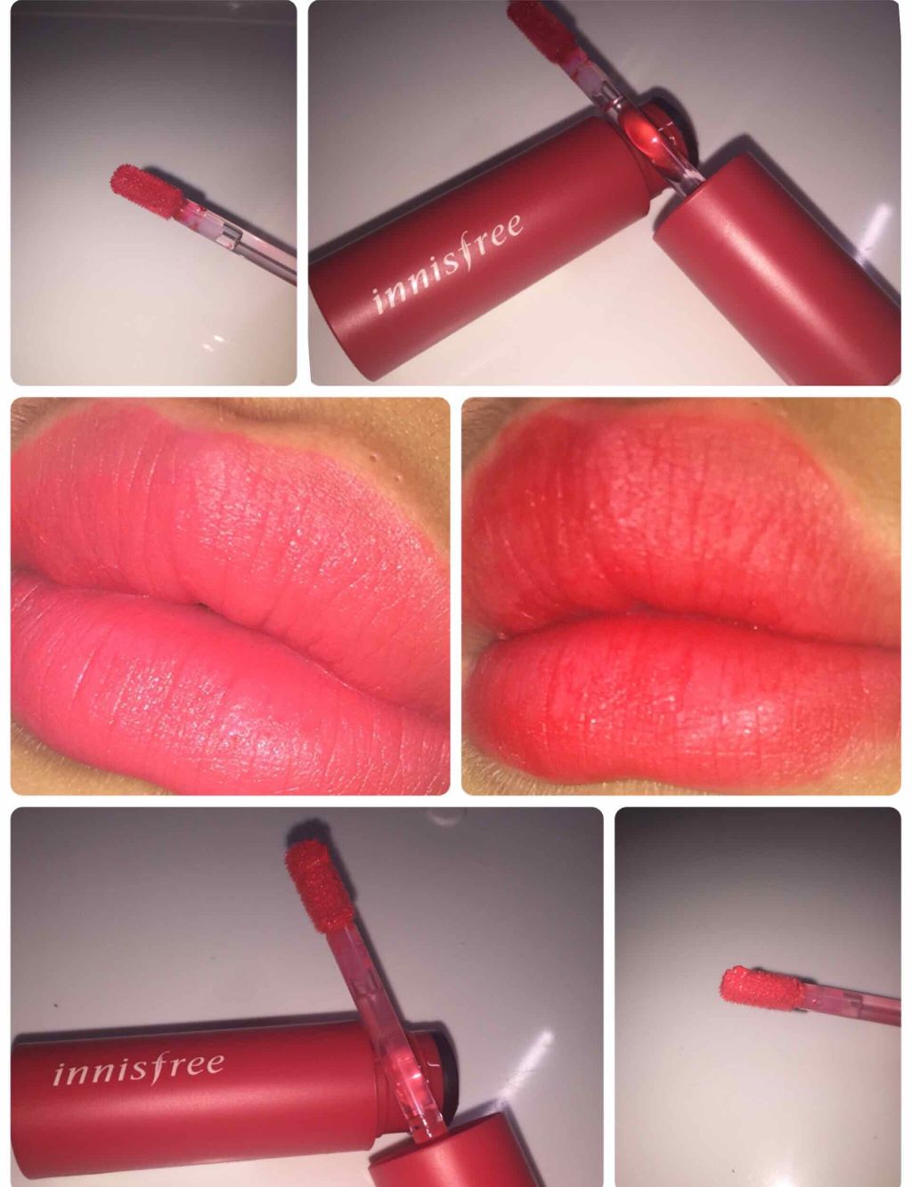 ビビッドコットン インクティント/innisfree/口紅を使ったクチコミ（3枚目）