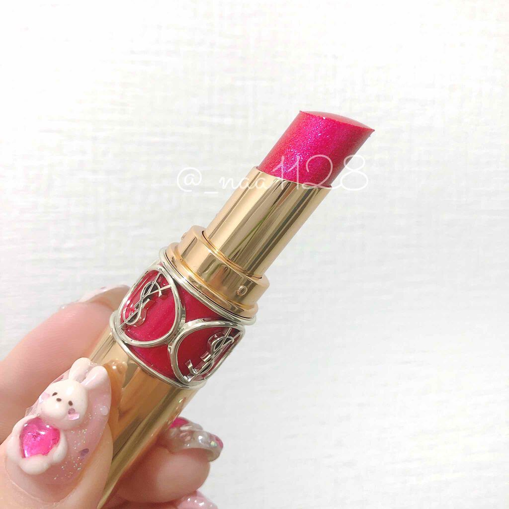 ルージュ ヴォリュプテ シャイン/YVES SAINT LAURENT BEAUTE/口紅を使ったクチコミ（2枚目）