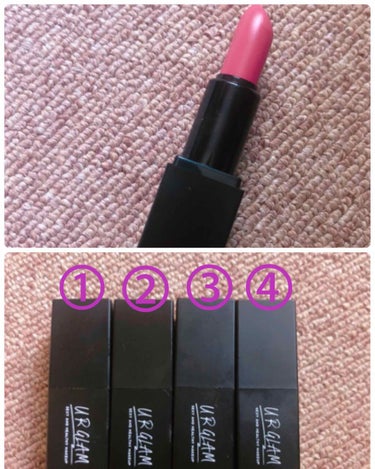 UR GLAM     MINI LIPSTICK レッド〈セミマット〉/U R GLAM/口紅を使ったクチコミ（2枚目）