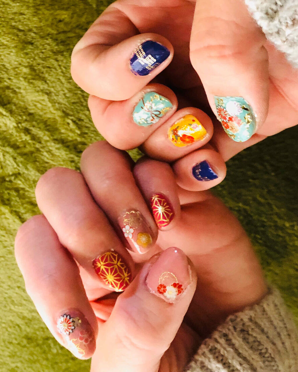 ネイルシール/セリア/ネイルシールを使ったクチコミ（1枚目）