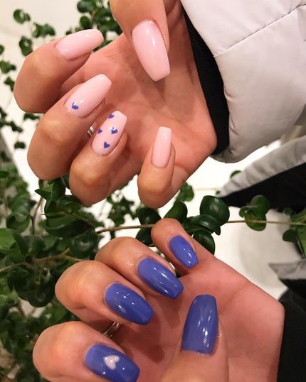 #ジェルネイル,#ネイル,#ネイル,#秋ネイル,#アシメネイル,#ニュアンスネイル,#バレンタインネイルのネイルデザイン