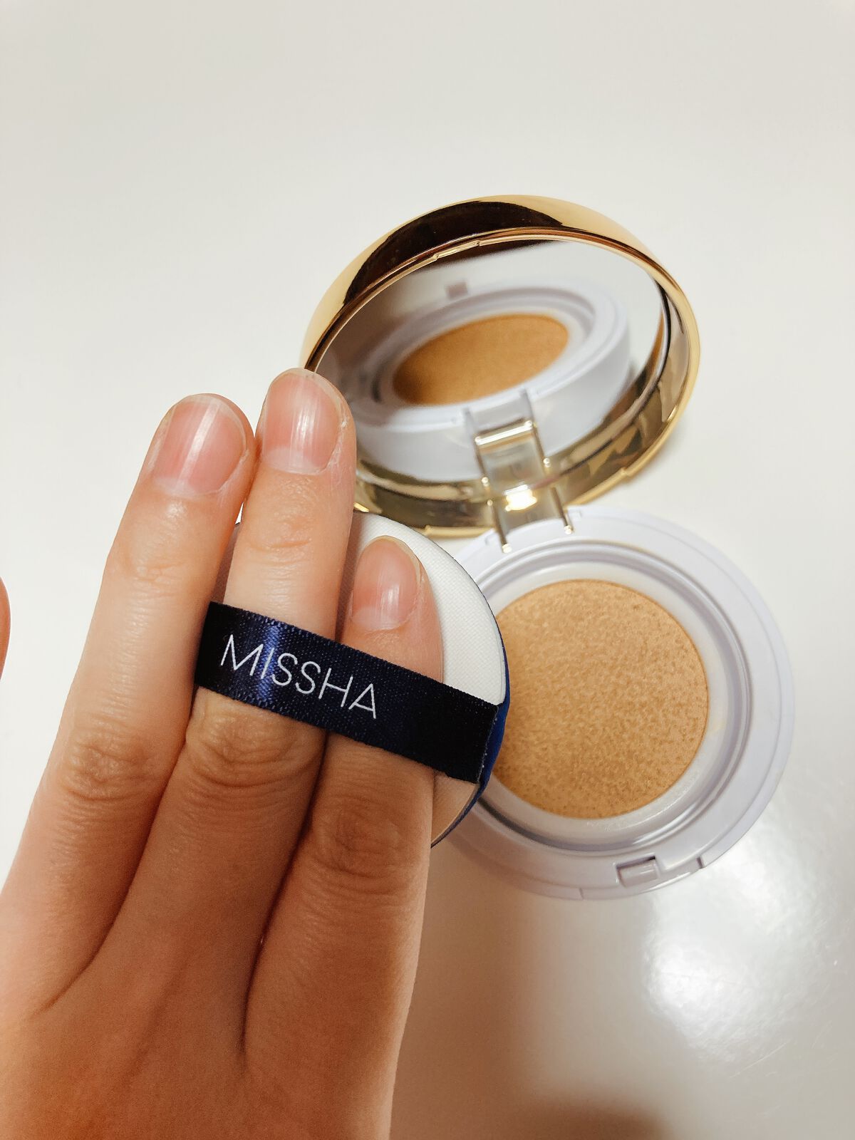 M クッション ファンデーション(モイスチャー)/MISSHA/クッションファンデーションを使ったクチコミ（3枚目）