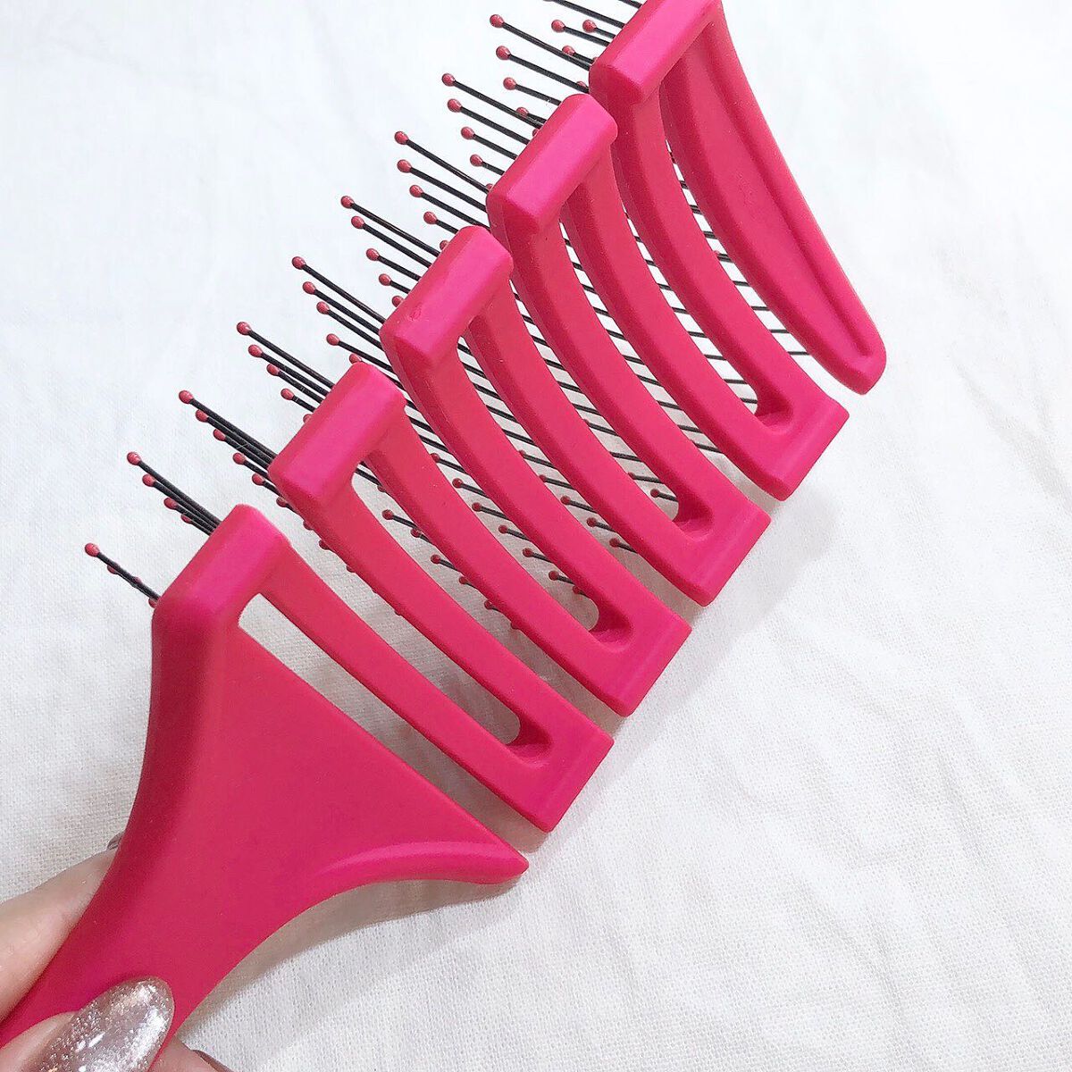 フレックスドライ パドルブラシ ピンク/ウェットブラシ/ヘアブラシを使ったクチコミ(4枚目)