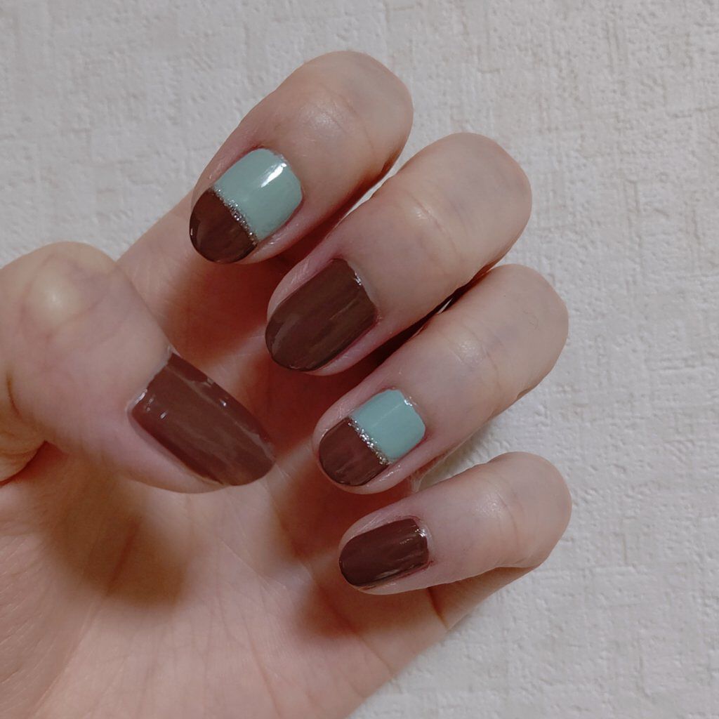 カラフルネイルズ 54 チョコレートシロップ/キャンメイク/マニキュアを使ったクチコミ（3枚目）