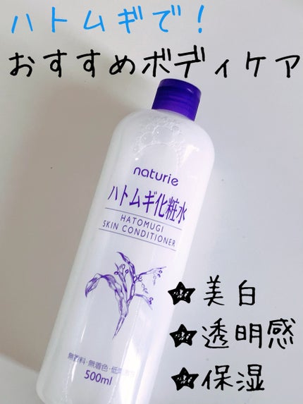 ハトムギ化粧水(ナチュリエ スキンコンディショナー R )/ナチュリエ/化粧水を使ったクチコミ(1枚目)