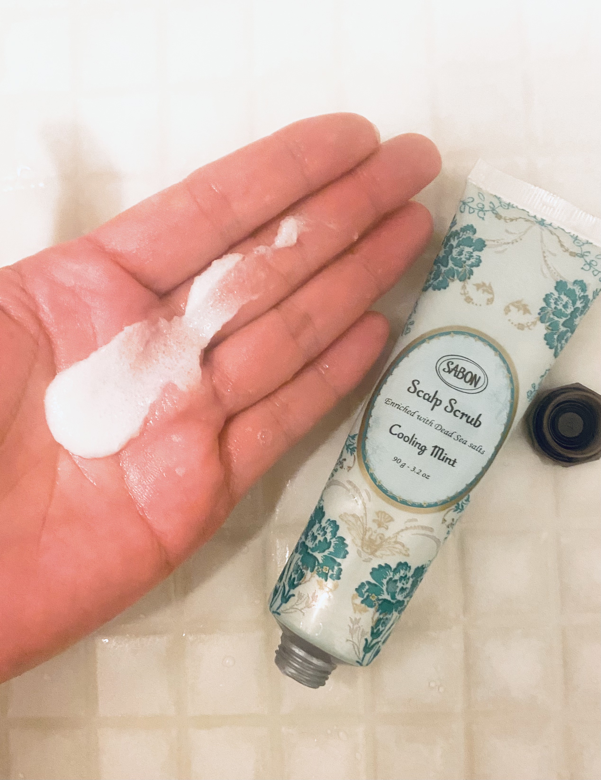 ヘッドスクラブ リフレッシング(ミント)/SABON/ヘッドスクラブを使ったクチコミ（2枚目）