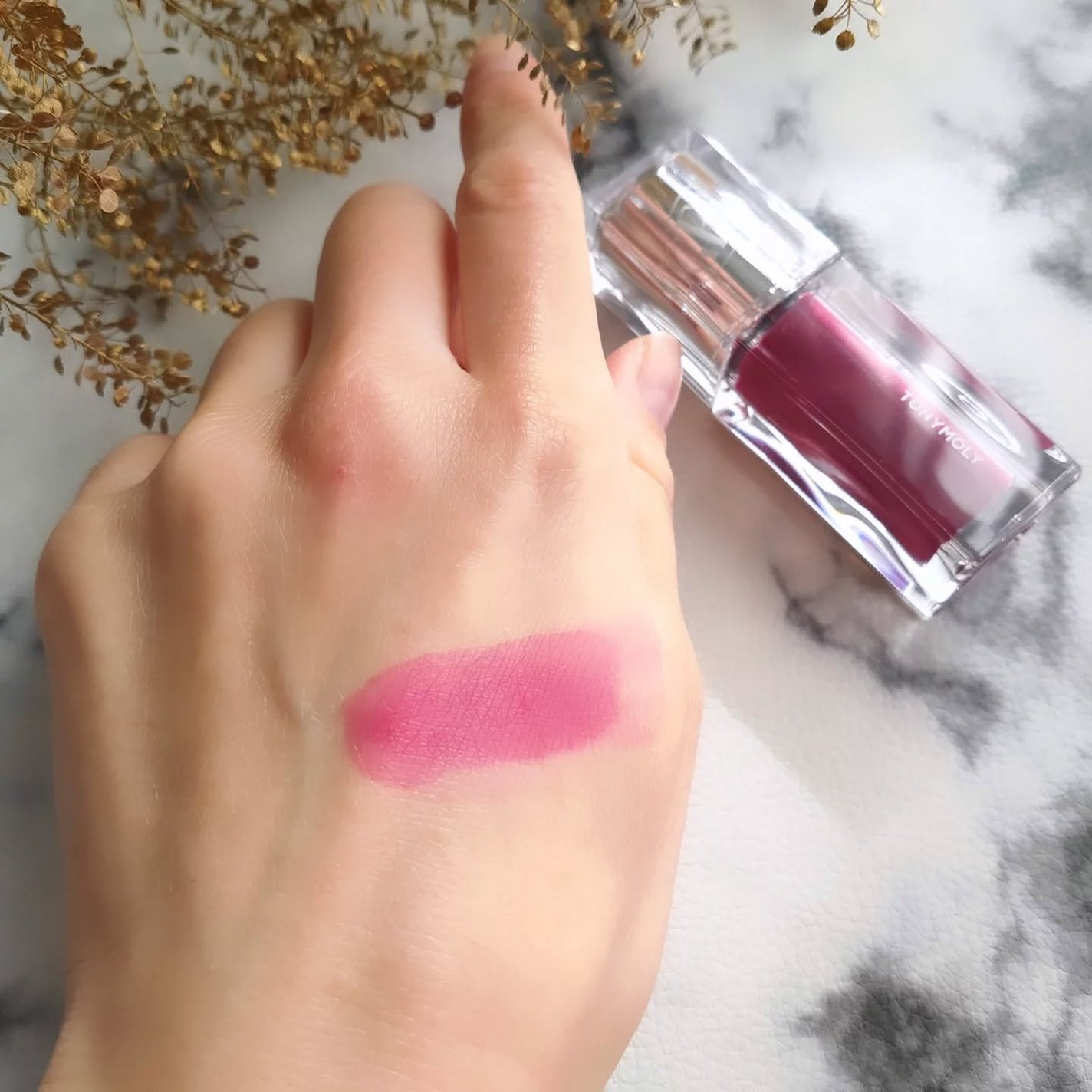 ゲットイットティント ウォーターフルバター/TONYMOLY/リップティントを使ったクチコミ(6枚目)