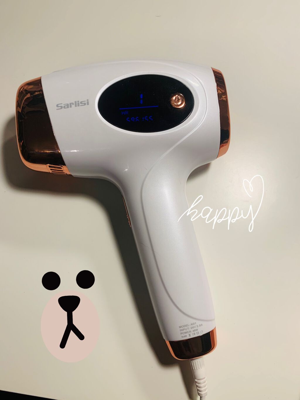 光脱毛器 VIO/Sarlisi/家庭用脱毛器を使ったクチコミ(1枚目)