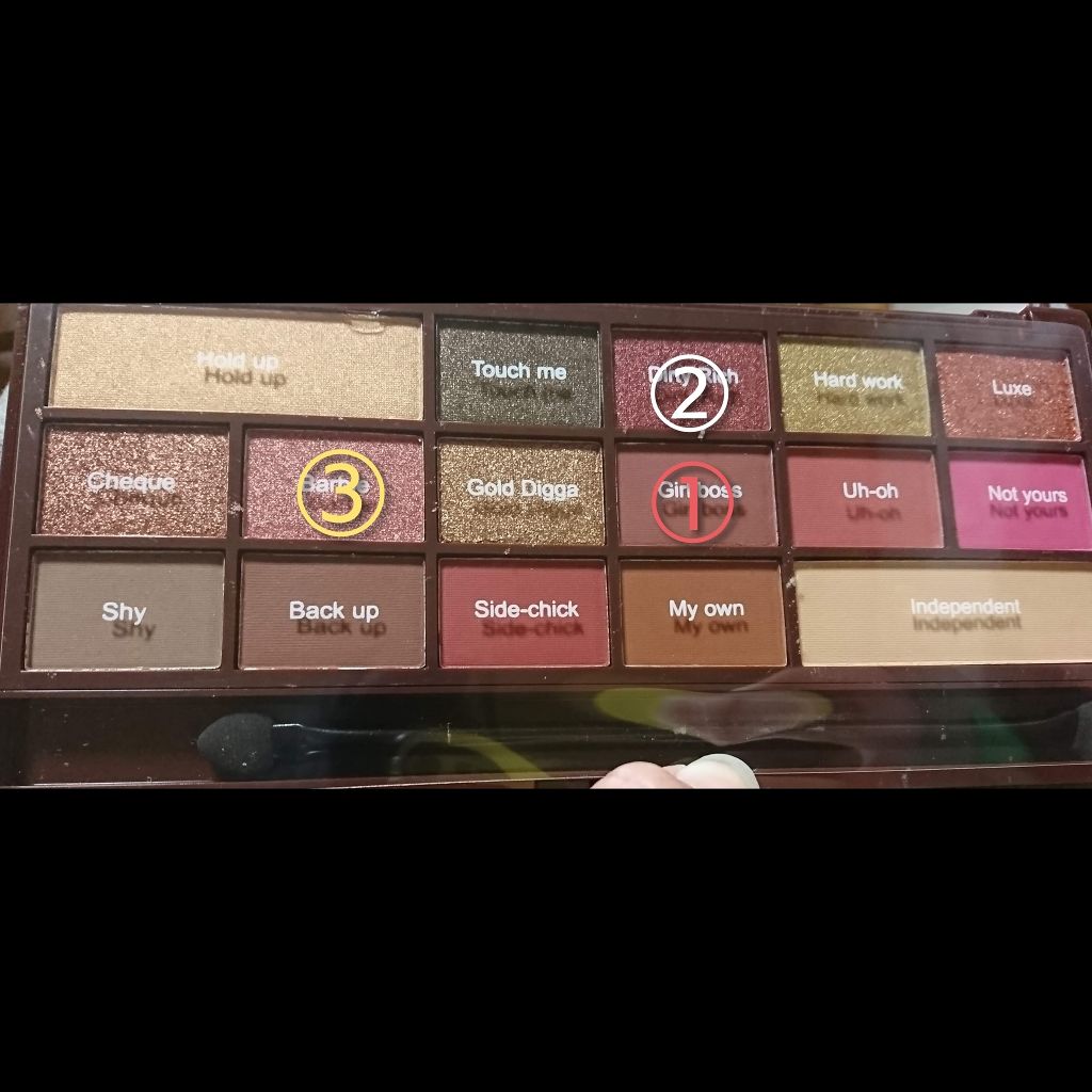 アイラブチョコレート/MAKEUP REVOLUTION/アイシャドウパレットを使ったクチコミ（2枚目）