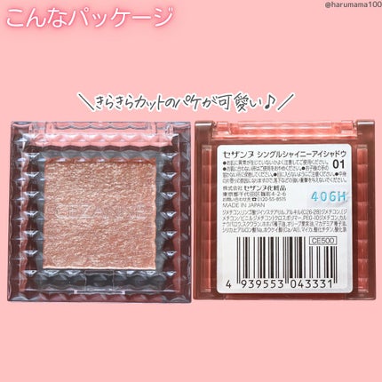 シングルシャイニーアイシャドウ/CEZANNE/アイシャドウを使ったクチコミ(6枚目)
