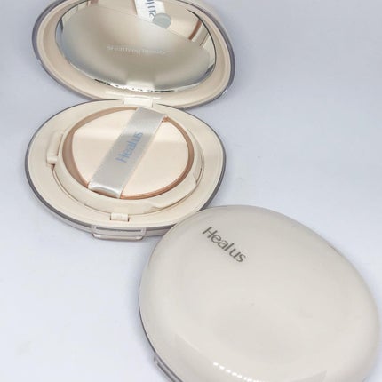 ブリージンググロークッション/Healus/クッションファンデーションを使ったクチコミ(3枚目)