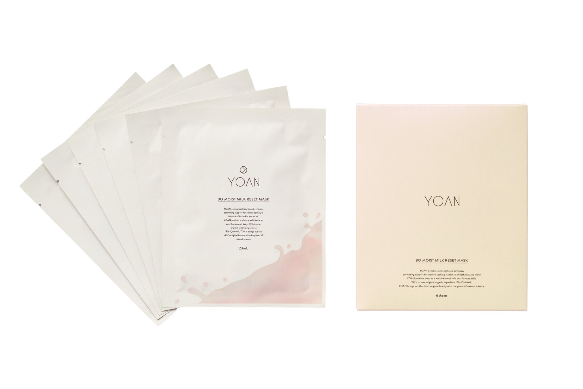 Holidays Collection 2023 YOAN Special Coffret BQ モイストミルクリセットマスク (23mL×6枚入)