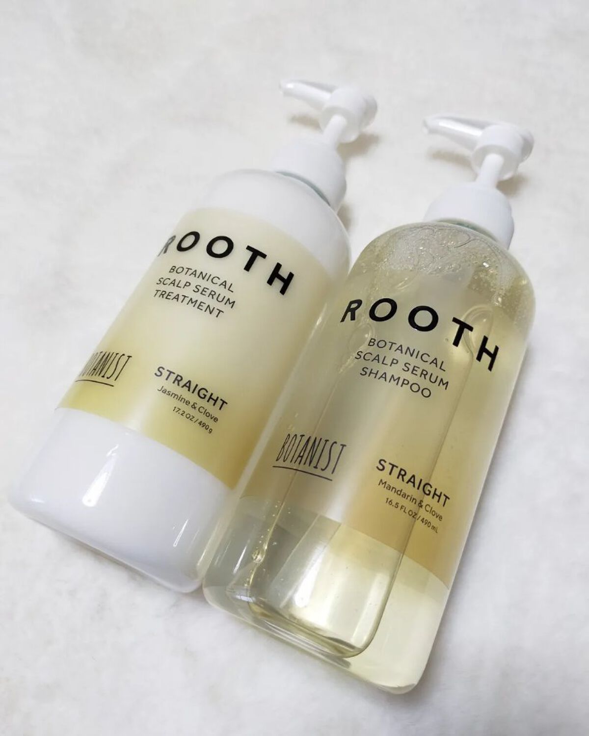 ルース ボタニカルスカルプセラム シャンプー・トリートメント（ストレート）/BOTANIST/市販シャンプーを使ったクチコミ（1枚目）