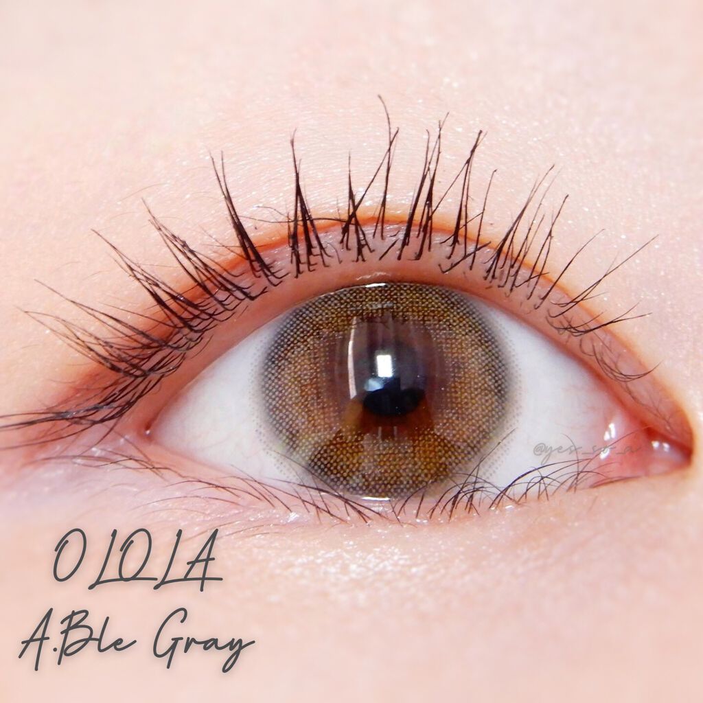 エーブルワンデーグレー(A.ble 1day Gray)/OLOLA/ワンデー(1DAY)カラコンを使ったクチコミ(1枚目)