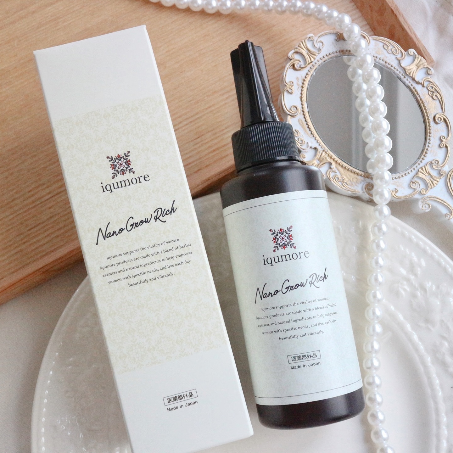 ナノグロウリッチ/iqumore/頭皮ローションを使ったクチコミ（1枚目）