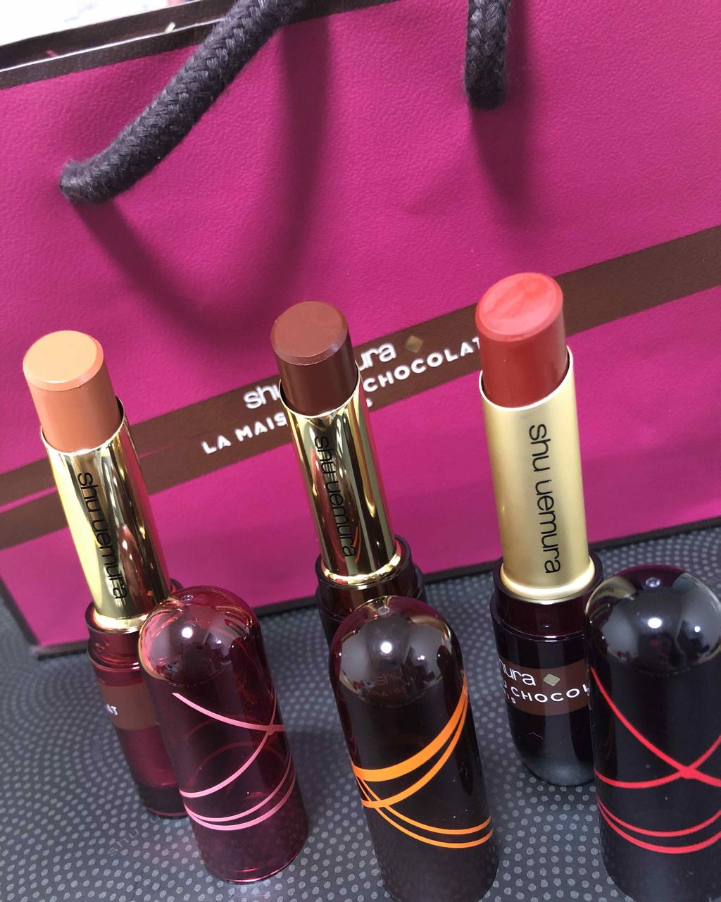 ルージュ アンリミテッド/shu uemura/口紅を使ったクチコミ（3枚目）