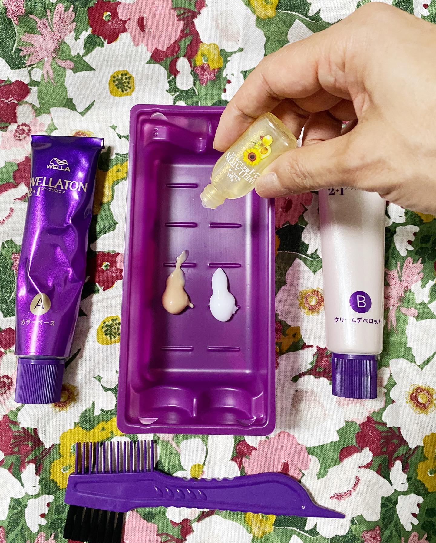 ウエラトーン ツープラスワン クリームタイプ/ウエラ/ヘアカラーを使ったクチコミ（3枚目）