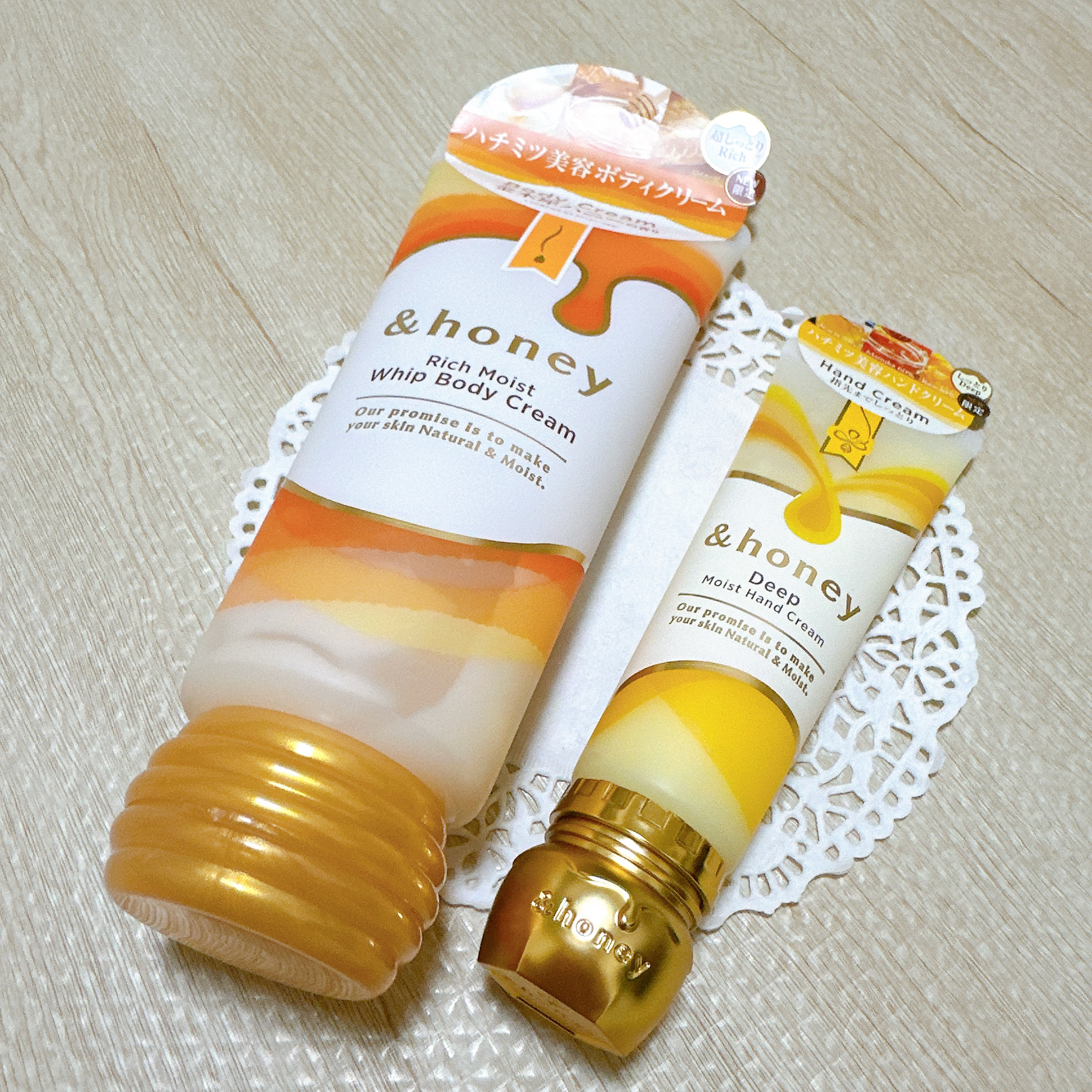 アンドハニー　ディープモイスト ハンドクリーム/&honey/ハンドクリームを使ったクチコミ（2枚目）