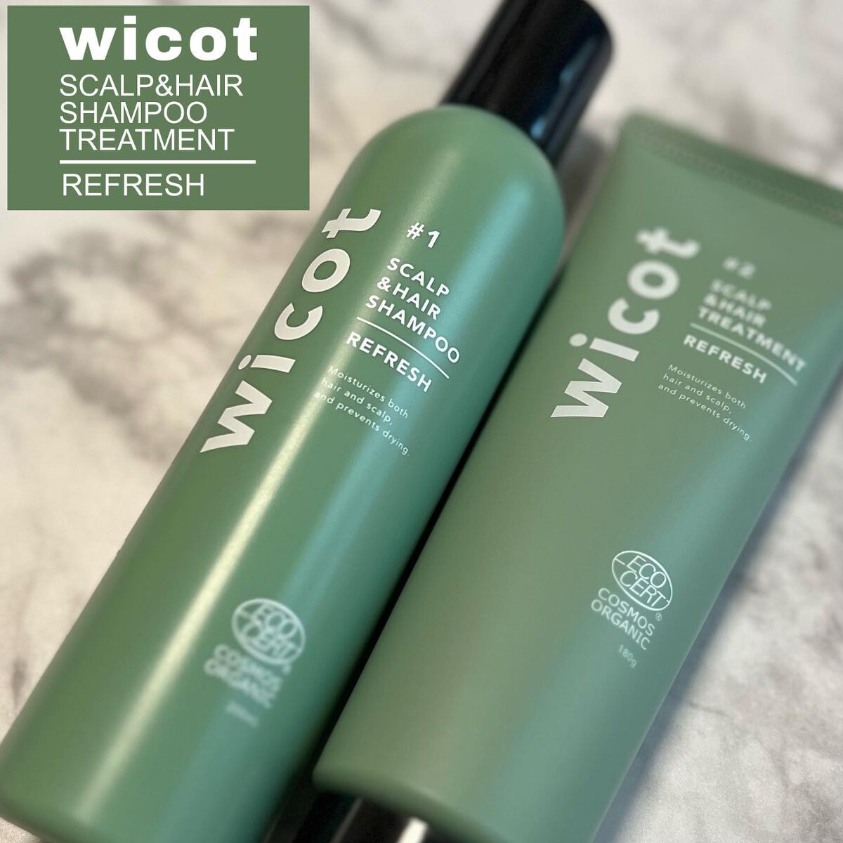 スカルプ＆ヘア シャンプー/トリートメント リフレッシュ/wicot/市販シャンプーを使ったクチコミ（1枚目）