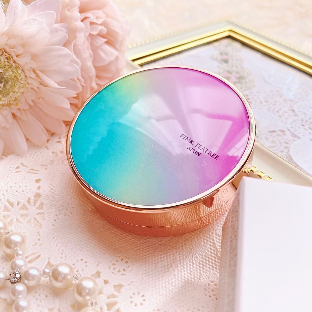 ピンクティーツリーカバークッション/APLIN/クッションファンデーションを使ったクチコミ(2枚目)