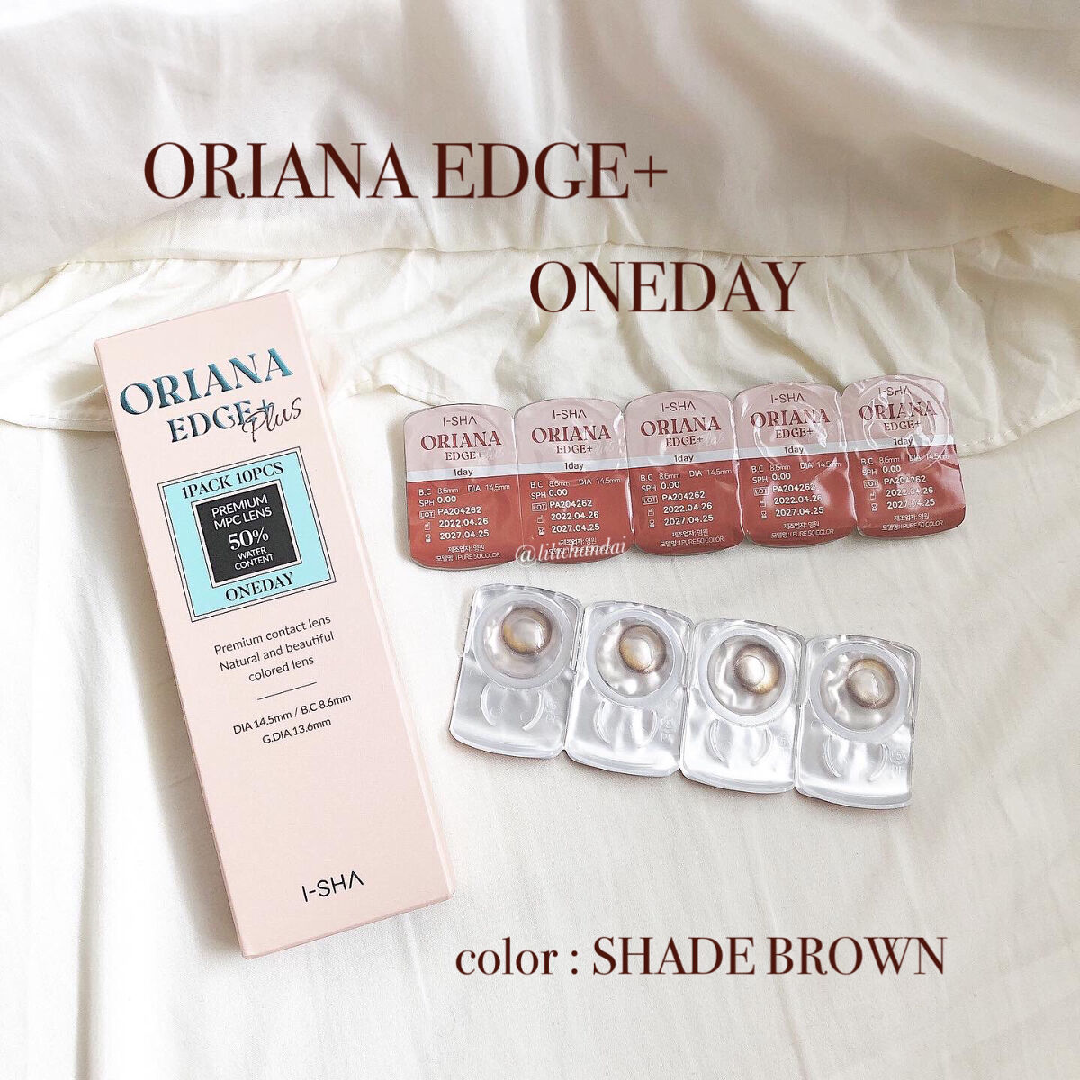 ORIANA EDGE+1DAY/蜜のレンズ/ワンデー（１DAY）カラコンを使ったクチコミ（2枚目）