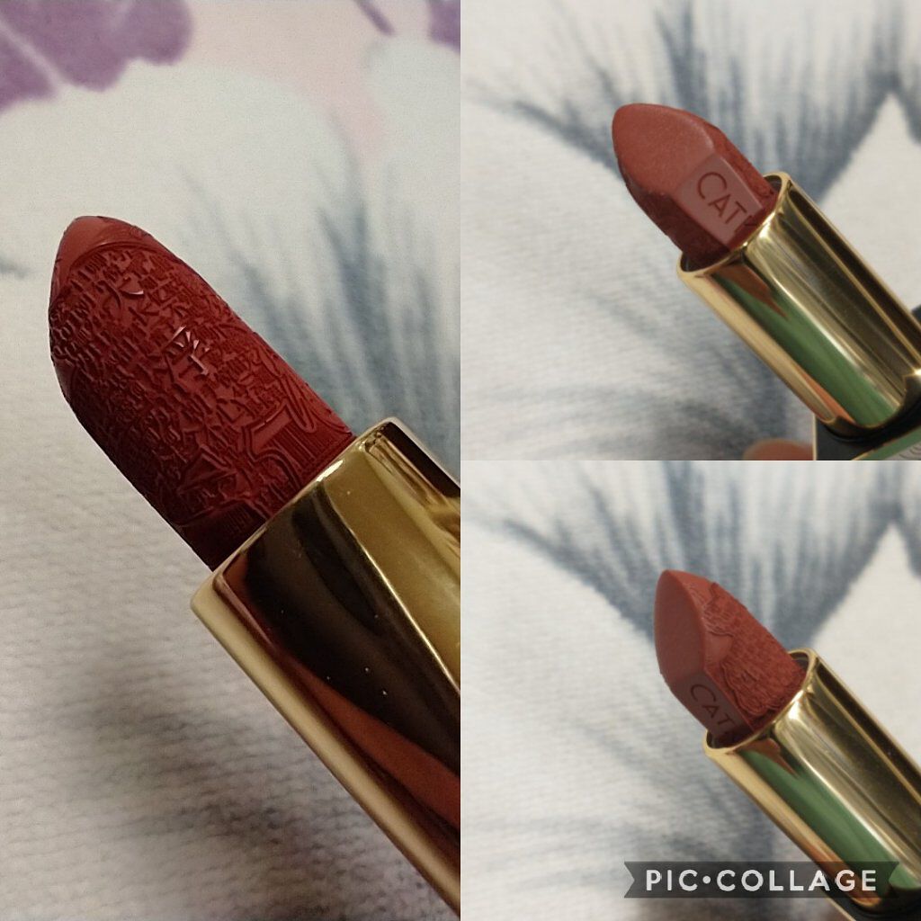 Dreamworld Carving Lipstick/CATKIN/口紅を使ったクチコミ（3枚目）