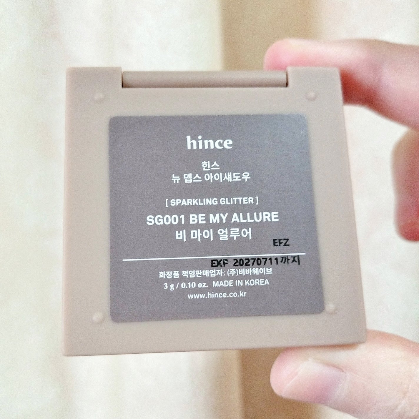 ニューデップスアイシャドウ/hince/単色アイシャドウを使ったクチコミ(2枚目)